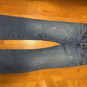 American Eagle Outfitters Women's Boyfriend Cut Jeans - Blue size 6 Long